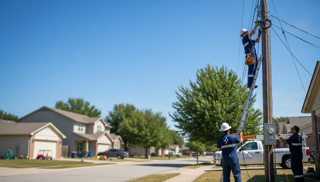 Residential electrician providing installation services in Grinnell, KS